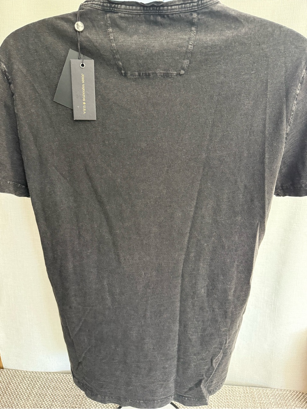 New Men's "John Varvatos ☆ USA" Black Tee Shirt - Picture 4 of 11